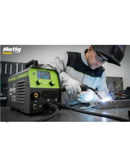 Aparat de sudura tip invertor, Notig Tools, MIG flux/MMA/TIG lift 200, N1304 Aparat de sudura tip invertor, Notig Tools, MIG flux/MMA/TIG lift 200, N1304