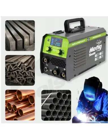 Aparat de sudura tip invertor, Notig Tools, MIG flux/MMA/TIG lift 200, N1304 Aparat de sudura tip invertor, Notig Tools, MIG flux/MMA/TIG lift 200, N1304