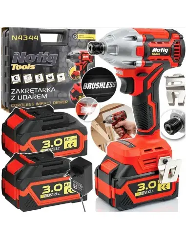 Masina de insurubat cu impact, Notig Tools, 20V, 2x3.0Ah, N4344