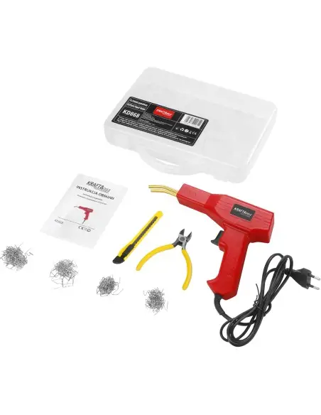 Aparat sudura plastic KRAFT&DELE 100W 4 tipuri capse Set complet KD868