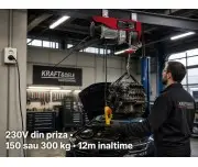 Troliu electric KRAFT&DELE 230V 650W 300 kg 12m KD2190
