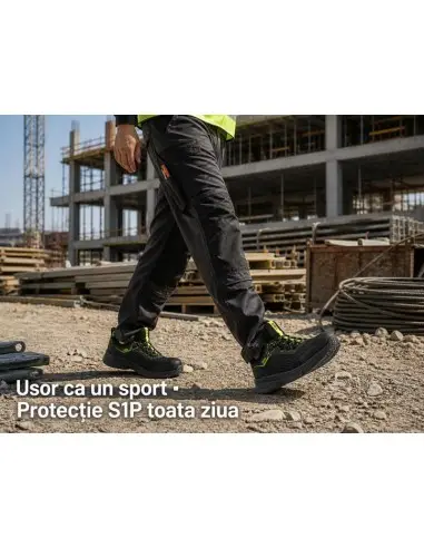 Pantofi de lucru Reis BRSPIDER DE S1P Varf otel Usori