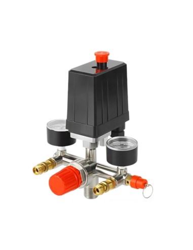 Set presostat compresor si regulator presiune, KRAFT&DELE, 8 bar, D11270+d1497