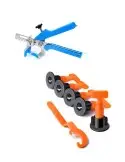 Kit nivelare placi ceramice, cleste si pene reutilizabile, Tagred, Ta4114+D10770