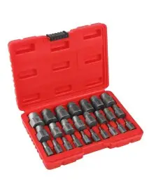 Extractoare pentru suruburi rupte, KRAFT&DELE, 25 piese, conic spiralat hex, KD10077