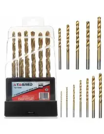 TA1029-Set 13 buc burghie din titan pentru metal de diferite dimensiuni TAGRED Professional - Burghie si sfredele