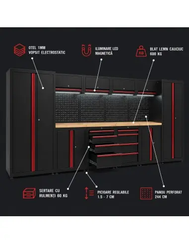Set modular mobilier atelier, TAGRED,...
