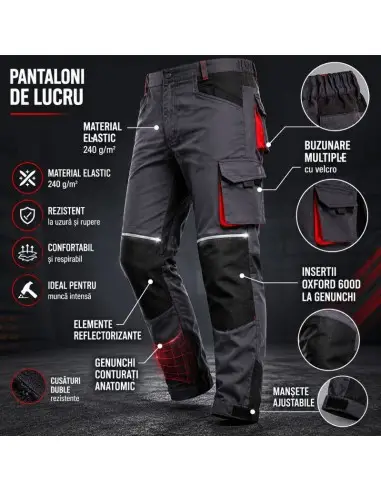 Pantaloni de lucru elastici Fortrek-T...