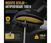 Pantofi protectie S1 PL Reis BRGALAXY | Kevlar | Otel