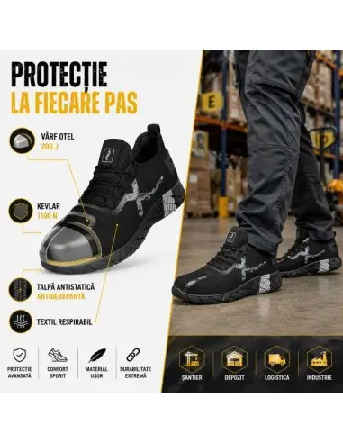 Pantofi de lucru, Reis, varf de otel,...