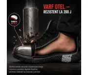 Pantofi protectie S1 PL Reis BRGALAXY | Kevlar | Otel