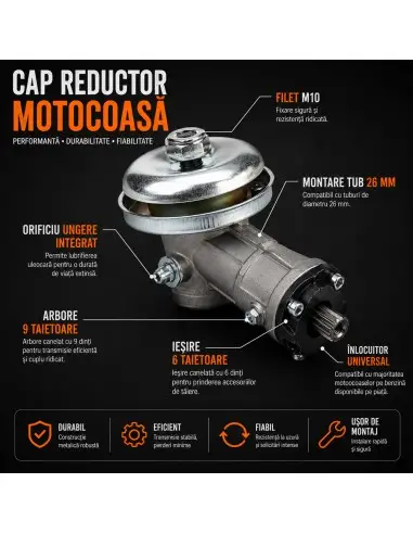 Angrenaj unghiular pentru motocoasa... Angrenaj unghiular pentru motocoasa...