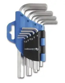 Set chei hexagonale din otel 9 piese Hogert-HT1W802