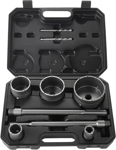 Set 9 carote pentru zidarie, Kraft&Dele, SDS Plus Max, 30-100mm, KD12640