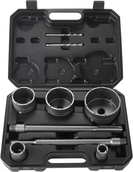Set 9 carote pentru zidarie, Kraft&Dele, SDS Plus Max, 30-100mm, KD12640