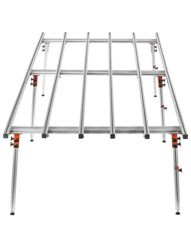 Masa pentru prelucrare gresie, Kraft&Dele, 360x150x80cm, 6 picioare, 250 KG, KD11983