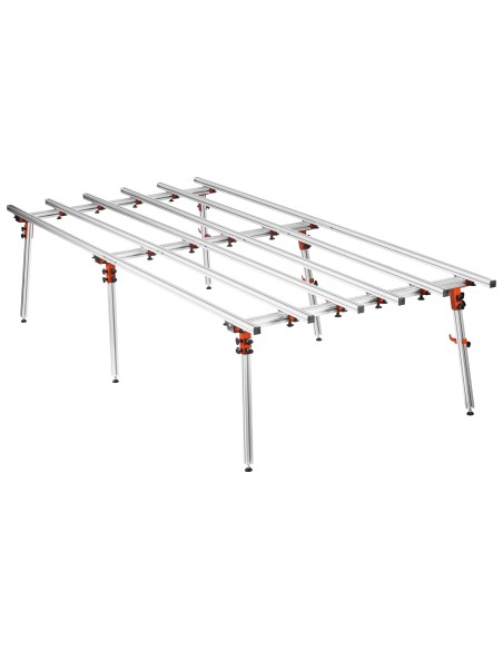 Masa pentru prelucrare gresie, Kraft&Dele, 360x150x80cm, 6 picioare, 250 KG, KD11983