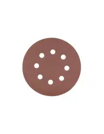 Set 5 discuri abrazive, HOGERT, 125mm G40 cu Velcro, pentru lemn si metal, HT8D120