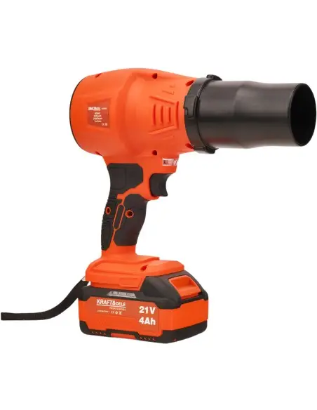 Suflanta frunze fara fir Kraft&Dele, 21V, 800W, 220 km/h, baterie 4Ah inclusa, KD3591