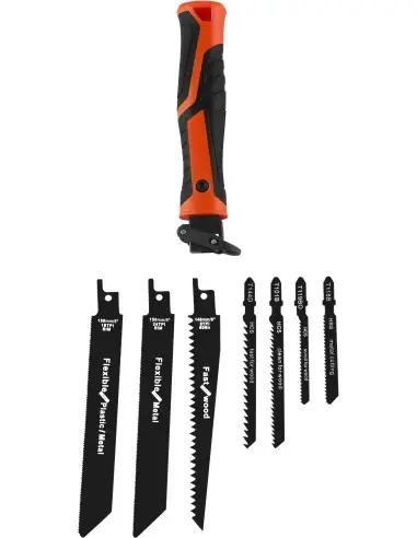 Set suport pentru lama de fierastrau cu 7 panze incluse, Kraft&Dele, KD11275 Set suport pentru lama de fierastrau cu 7 panze incluse, Kraft&Dele, KD11275