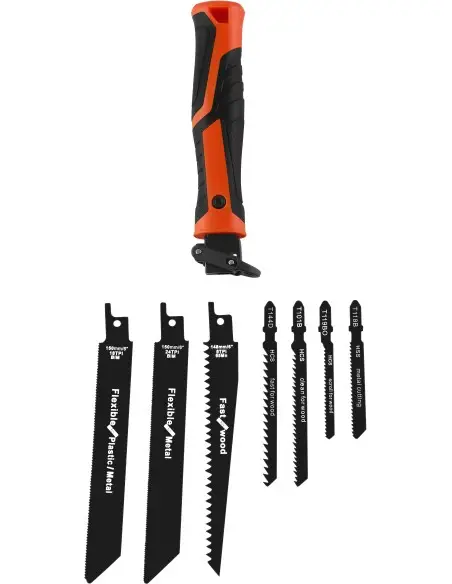 Set suport pentru lama de fierastrau cu 7 panze incluse, Kraft&Dele, KD11275 Set suport pentru lama de fierastrau cu 7 panze incluse, Kraft&Dele, KD11275