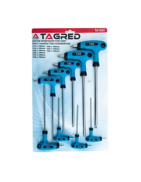 TA1043-Set 9 surubelnite hexagonale TORX Allen Tagred TAGRED Professional - Surubelnite TA1043-Set 9 surubelnite hexagonale TORX Allen Tagred TAGRED Professional - Surubelnite