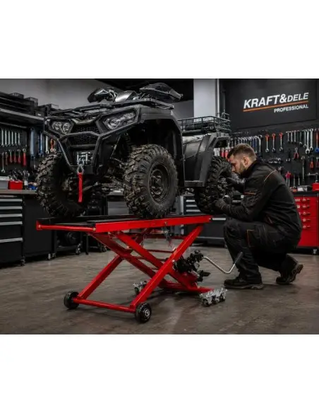 Elevator hidraulic pentru motociclete si ATV-uri, Kraft&Dele, 500 kg, KD12688 Elevator hidraulic pentru motociclete si ATV-uri, Kraft&Dele, 500 kg, KD12688