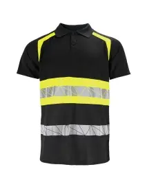 Tricou polo reflectorizant pentru barbati, REIS, din poliester, LH-RAUTEX-PS