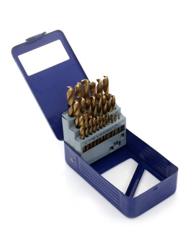 TA1036- Set 29 burghie metalice din titan, dimensiuni 1,5-12,7 mm Tagred TAGRED Professional - Burghie si sfredele