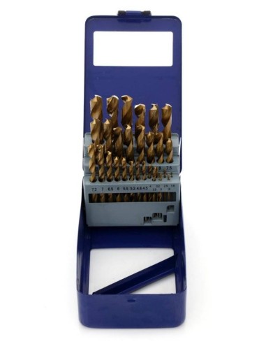 TA1036- Set 29 burghie metalice din titan, dimensiuni 1,5-12,7 mm Tagred TAGRED Professional - Burghie si sfredele