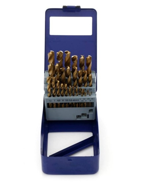TA1036- Set 29 burghie metalice din titan, dimensiuni 1,5-12,7 mm Tagred TAGRED Professional - Burghie si sfredele