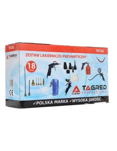 TA103- Set pistol pneumatic cu aer comprimat 18 in 1 pentru vopsit Tagred TAGRED Professional - Accesorii compresoare