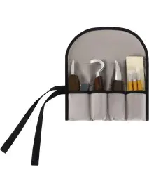 Set 9 piese pentru sculptat lemn, Kraft&Dele, cu husa, KD12697