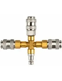 Cuplaj rapid pneumatic tip X, Kraft&Dele, cu 3 iesiri, KD2167