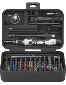 Set surubelnite de precizie, Kraft&Dele, 132 de peiese, CR-V, KD12692
