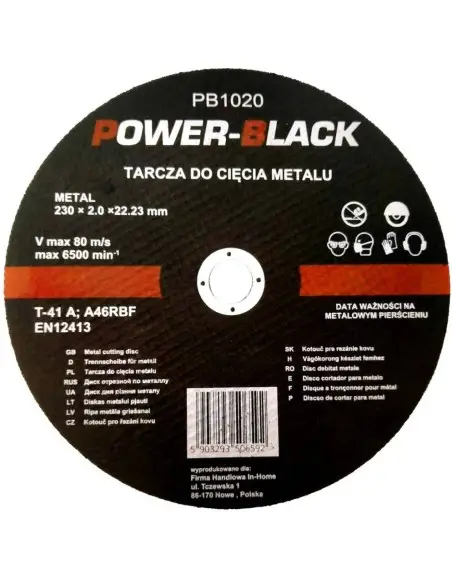 PB1020 - Lama circulara pentru taierea metalului, otelului 230x2.0x22.2 mm Tagred TAGRED Professional - Cuttere si lame