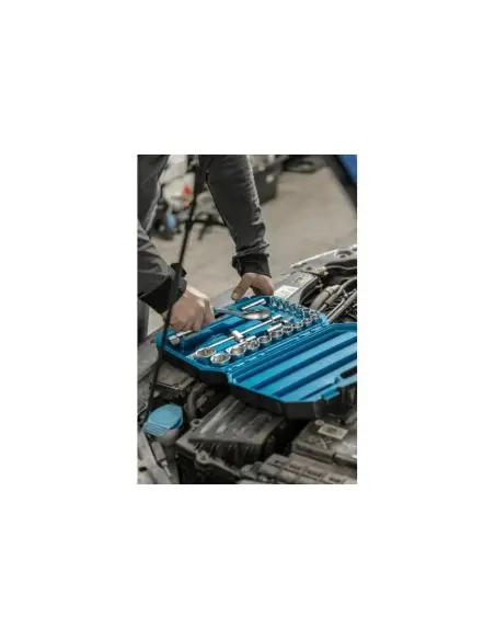 Set chei tubulare 1/2", Hogert, 24 de piese cu clichet si accesorii, HT1R410 Set chei tubulare 1/2", Hogert, 24 de piese cu clichet si accesorii, HT1R410