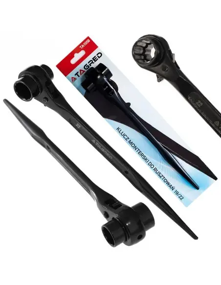 Cheie pentru schele cu clichet, Tagred, 19/22 mm, Cr-V, TA1058