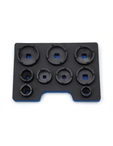 Set chei tubulare pentru piulite cu flansa, Kraft&Dele, 9 piese, KD12536 Set chei tubulare pentru piulite cu flansa, Kraft&Dele, 9 piese, KD12536