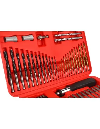 Set burghie biti surubelnita 109 piese, lemn metal zidarie, valiza, Kraft&Dele KD11298
