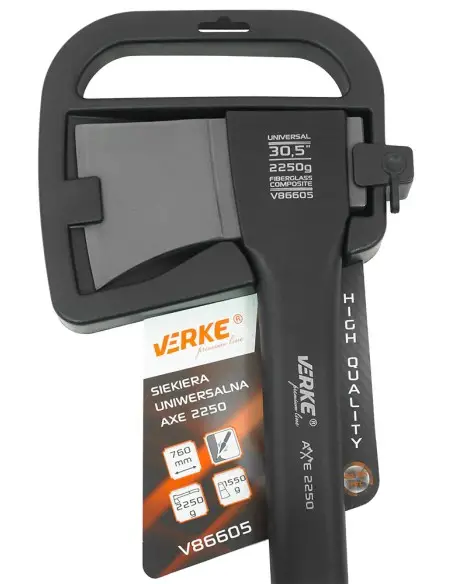 Topor universal, Verke, 2250 g, 760 mm, coada din fibra de sticla, V86605