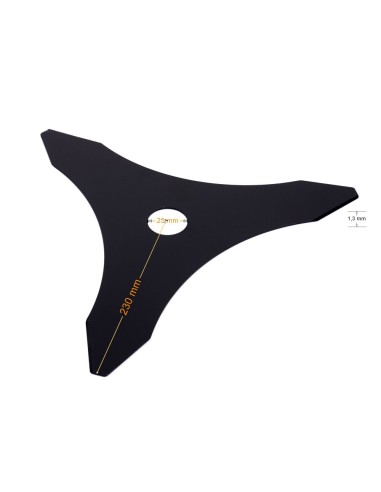 Disc cu 3 dinti pentru motocoasa pe benzina, Tagred, 230 mm, Tip A, TA458 Disc cu 3 dinti pentru motocoasa pe benzina, Tagred, 230 mm, Tip A, TA458