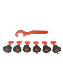 Sistem de nivelare reutilizabil, SilverTools, 50 cleme + cheie, S10813