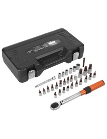 Cheie dinamometrica set 32 de piese, Kraft&Dele, 1/4", 5-25 Nm, KD11394