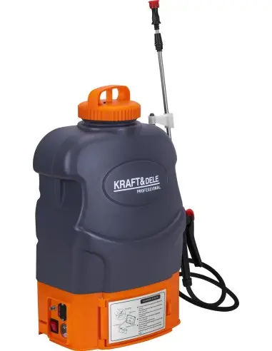 Pulverizator cu acumulator 20 L, Kraft&Dele, 12V, 4.5 bar, lance reglabila, KD2029 Pulverizator cu acumulator 20 L, Kraft&Dele, 12V, 4.5 bar, lance reglabila, KD2029