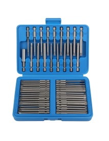 Set 50 de biti impact lungi, Kraft&Dele, 75 mm, cu suport magnetic, KD11865