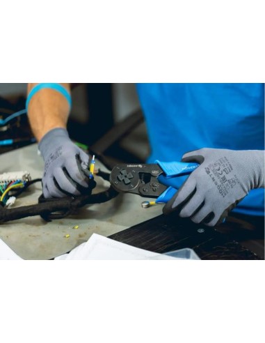 Cleste autoreglabil pentru sertizarea terminalelor tip manson , Hogert, HT1P191 Cleste autoreglabil pentru sertizarea terminalelor tip manson , Hogert, HT1P191