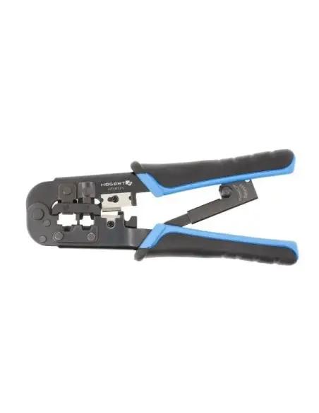 Cleste pentru sertizare conectori RJ11, RJ12 si RJ45, Hogert, HT1P171 Cleste pentru sertizare conectori RJ11, RJ12 si RJ45, Hogert, HT1P171
