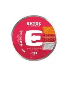 Disc diamantat 180mm, Extol Premium, taiere umeda, 108734
