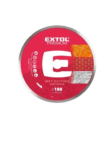 Disc diamantat 180mm, Extol Premium, taiere umeda, 108734 Disc diamantat 180mm, Extol Premium, taiere umeda, 108734